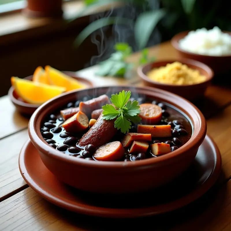 Feijoada Brasileira con Frijoles Negros y Cerdo: Receta en Olla Exprés para 6 Personas