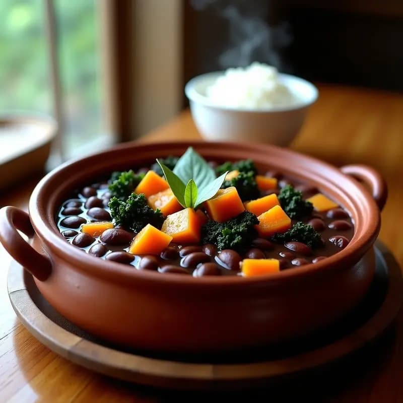 Feijoada Brasileira Vegana: Receta con Proteína de Soja y Calabaza