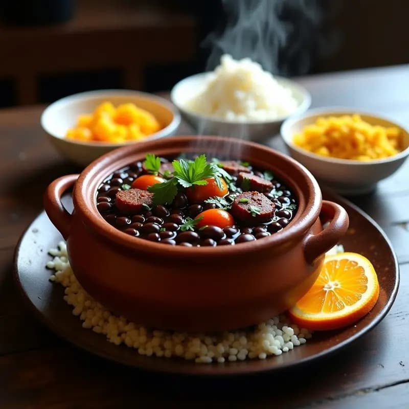 Feijoada Brasileña con Carne de Res y Chorizo: Receta en Olla a Presión Alta en Proteína