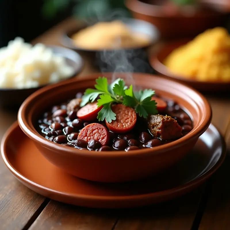 Feijoada Brasilera con Carne de Res y Chorizo: Receta en Olla Lenta para 6 Personas