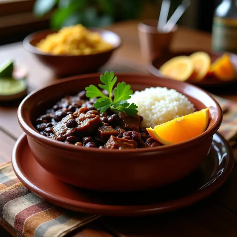 Feijoada Brasileña de Frijoles Negros y Cerdo: Receta en Olla Rápida y Sabrosa