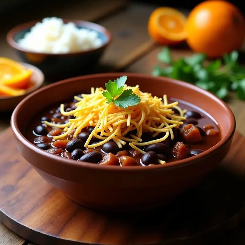 Feijoada Brasileña de Jackfruit: Versión Vegana del Clásico con Farofa Crujiente