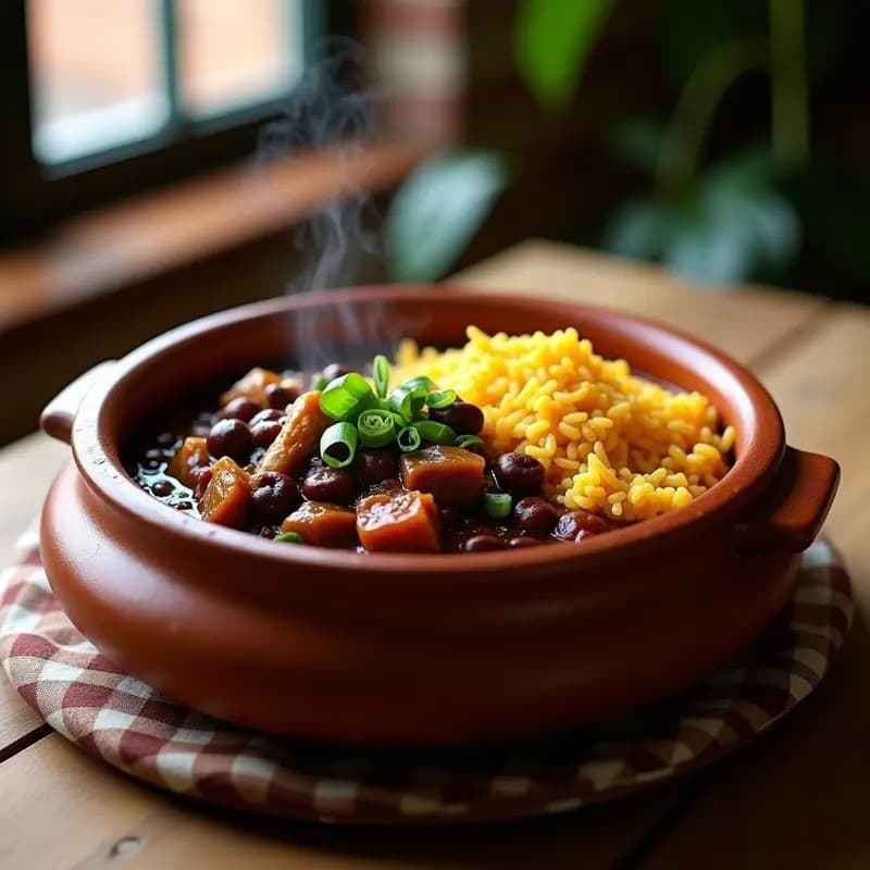 Feijoada Brasileña con Jackfruit y Fayol: Estofado Vegano y Alto en Fibra