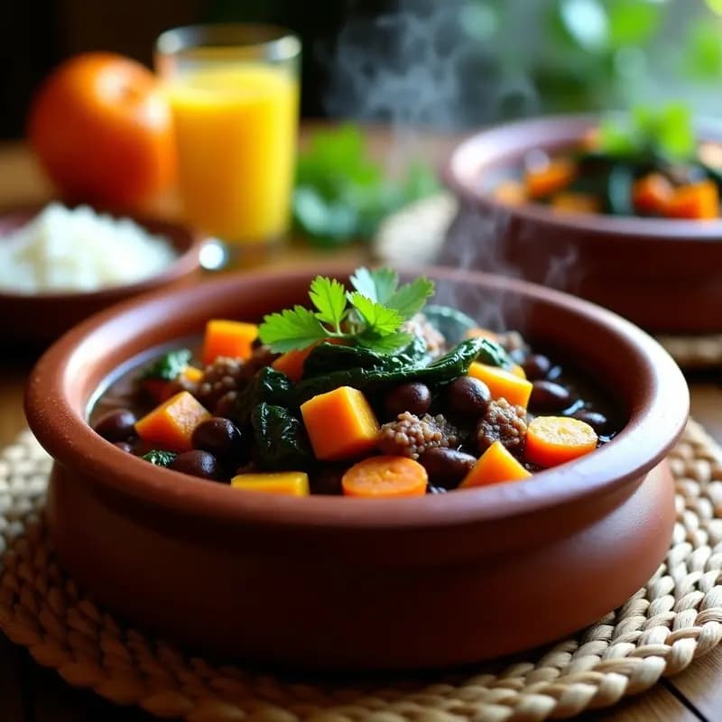 Feijoada Brasileña con Carne de Res y Verduras: Receta en Olla Express y Reconfortante
