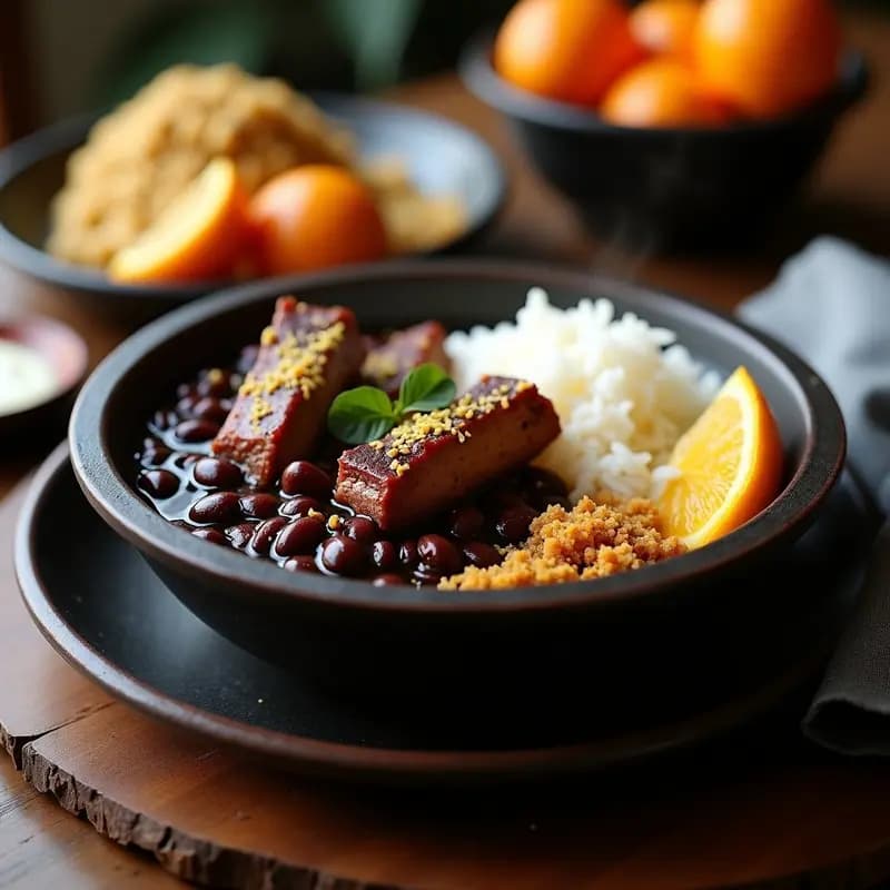 Feijoada Brasilera con Costillas de Cerdo y Frijoles Negros: Receta en Olla Lenta