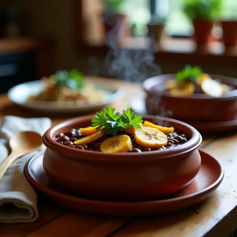 Feijoada de Cacahuete con Plátano Macho: Estofado Brasileño Vegano y Alta en Energía