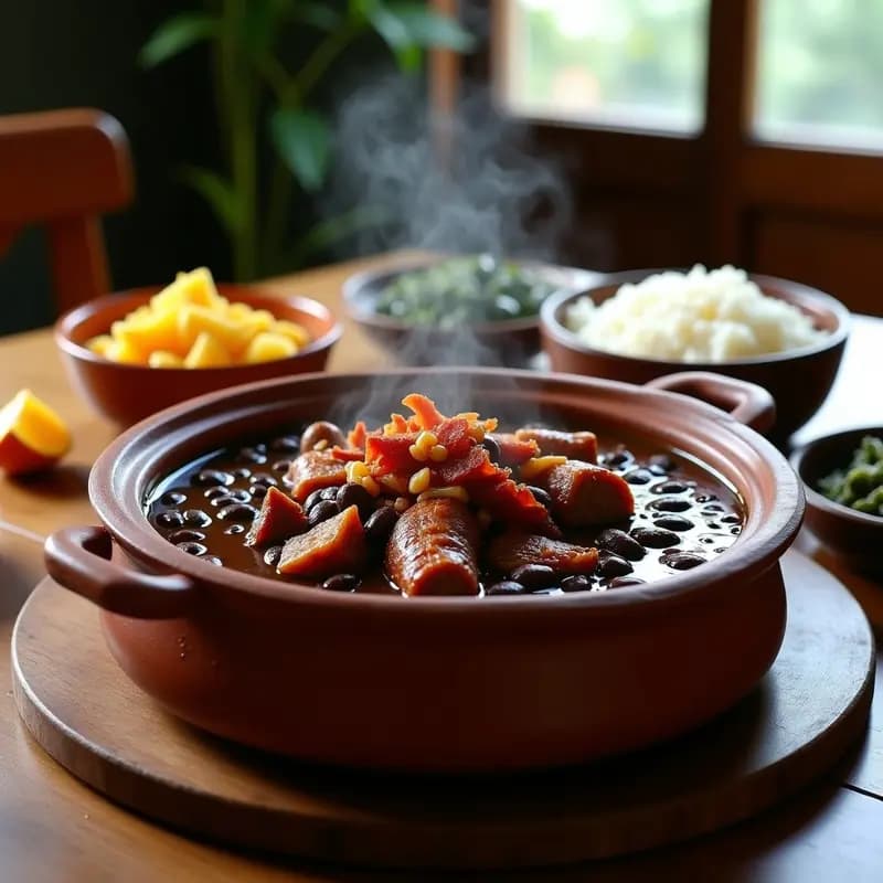 Feijoada completíssima Brasileña con Costilla y Linguiça: Receta de Olla Grande