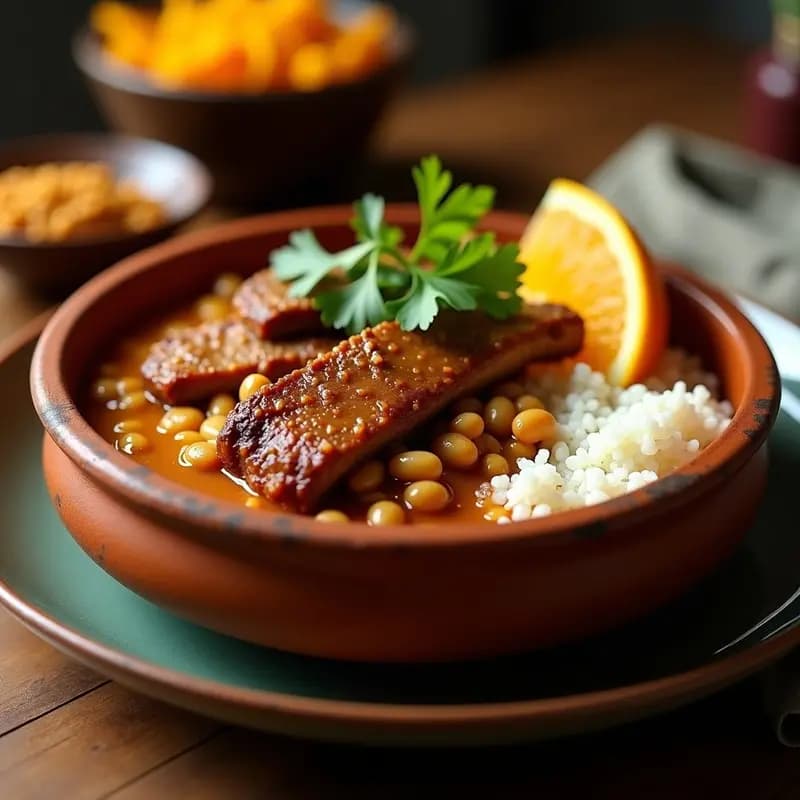 Feijoada de Frijoles Blancos con Costillas de Cerdo: Estofado Brasileiro en Olla Exprés