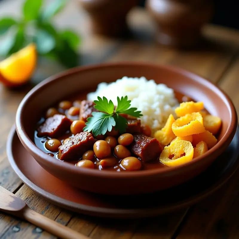 Feijoada de Frijoles Blancos y Costilla: Receta Brasileña en Olla Lenta