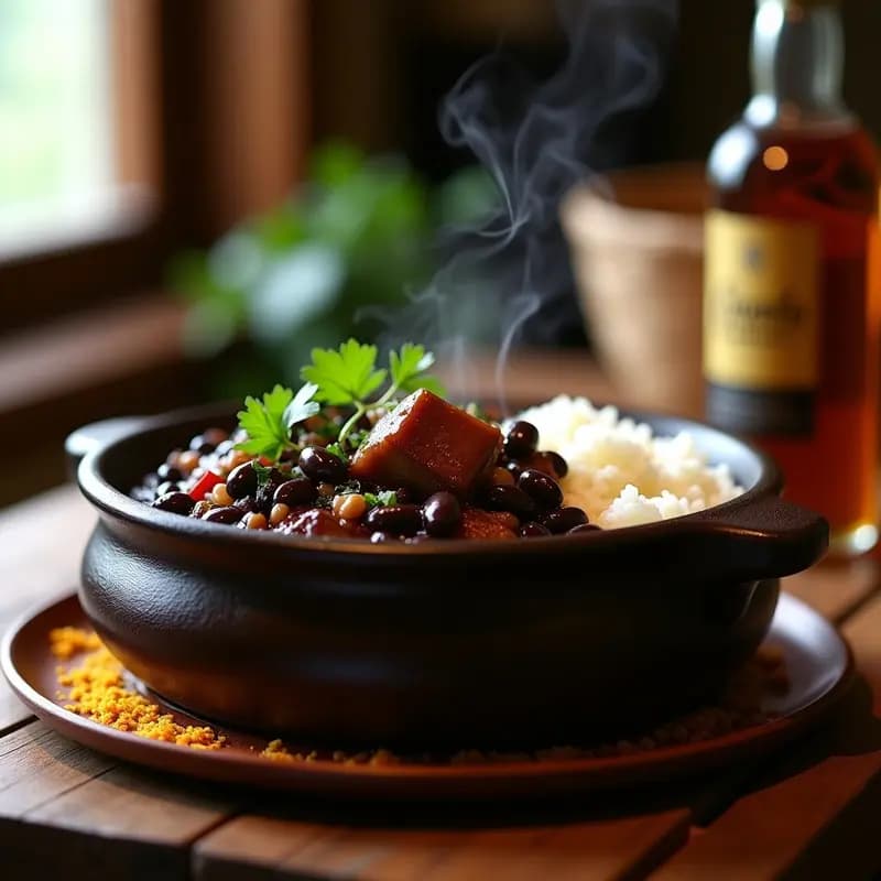 Feijoada de Frijoles Negras y Costilla: Receta Brasilera de Olla en 2 Horas
