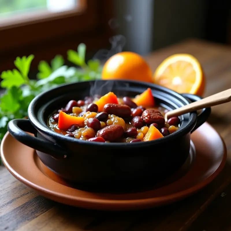 Feijoada de Frijoles Negros con Chorizo Vegano: Estofado Brasileiro Sin Carne