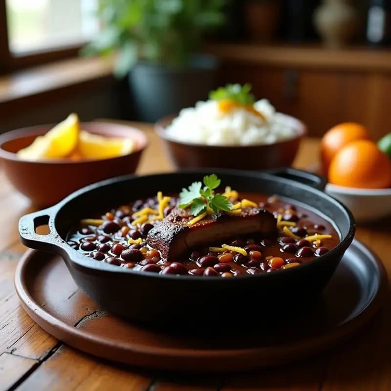 Feijoada Brasilería con Frijoles Negros y Costilla de Cerdo: Receta en Olla Express Alta en Hierro