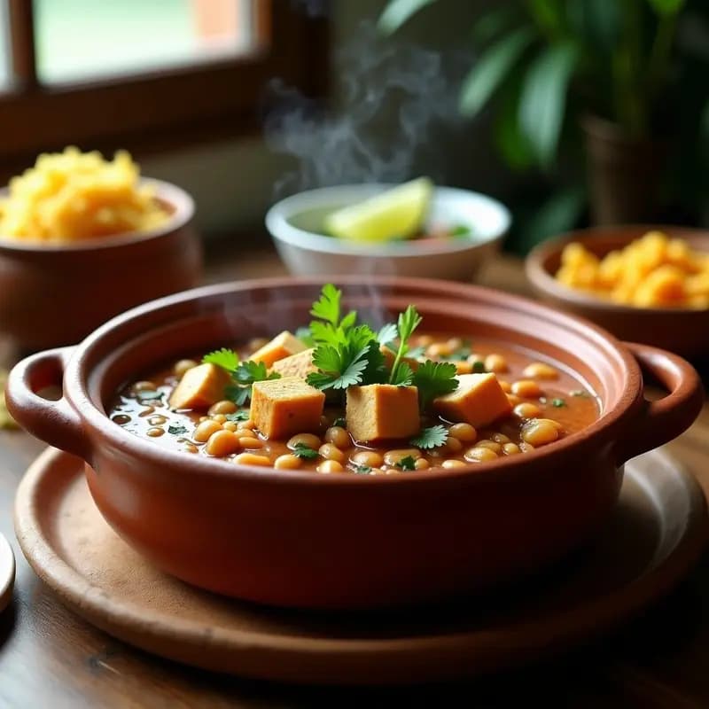 Feijoada de frijoles Blancos con Tofu Ahumado: Receta Brasileña Vegana y Reconfortante