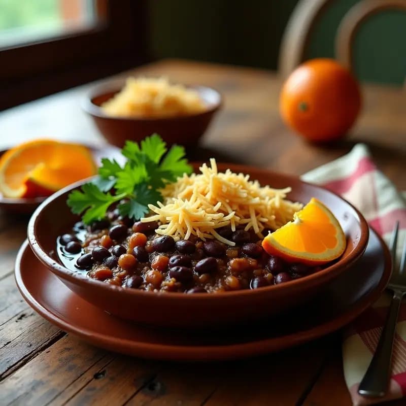 Feijoada Brasileira con Jackfruit y Farofa de Cassava: Receta Vegana y Sin Gluten