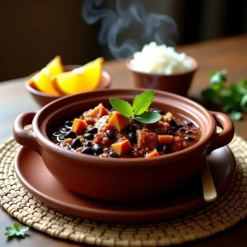Feijoada de Jackfruit y Tocino Vegano: Estofado Brasileño en Versión Plant-Based