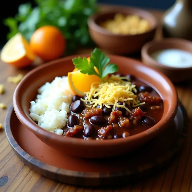 Feijoada Brasileña de Jackfruit: Receta Vegana de Estilo Carioca con Farofa Crujiente