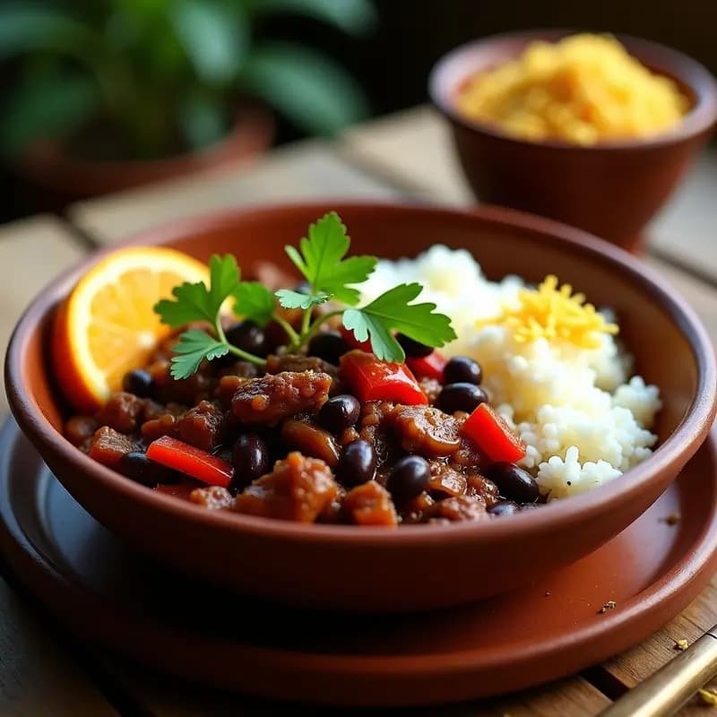 Feijoada de Jackfruit Ahumado: Receta Brasileña Vegana y Sin Gluten en Olla Exprés