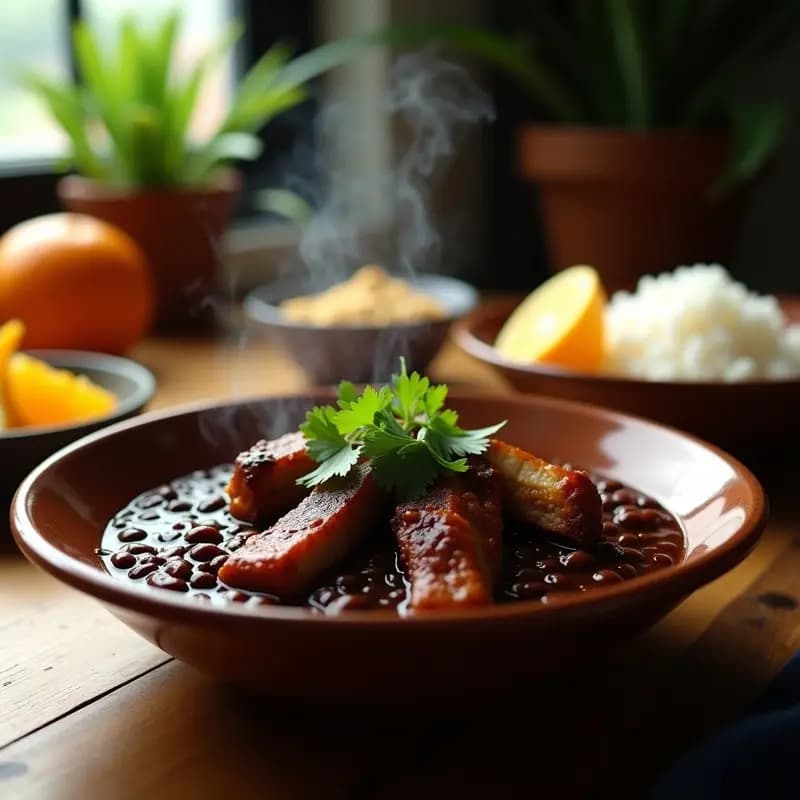 Feijoada Negra con Costilla Ahumada: Receta Brasilera en Olla Exprés