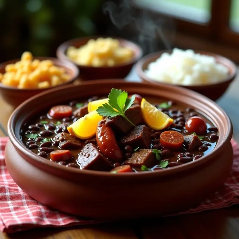 Feijoada Negra con Costilla de Cerdo: Estofado Brasileño en Olla Lenta