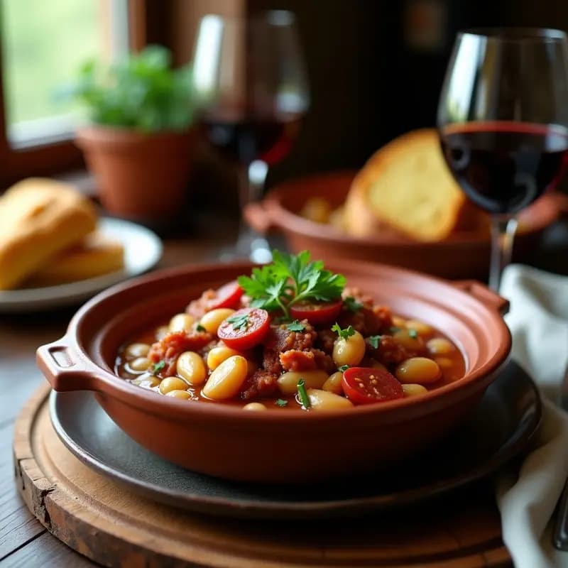 Feijoada Portuguesa con Alubias y Chorizo: Guiso Reconfortante en Olla Lenta