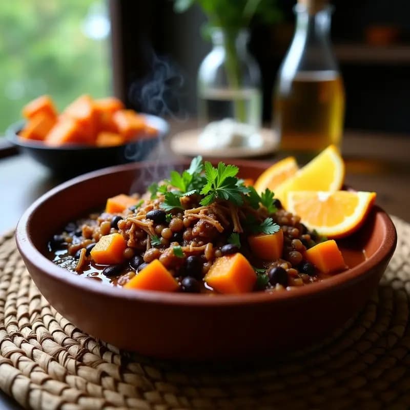 Feijoada Brasilera de Jackfruit: Versión Vegana y Baja en Calorías