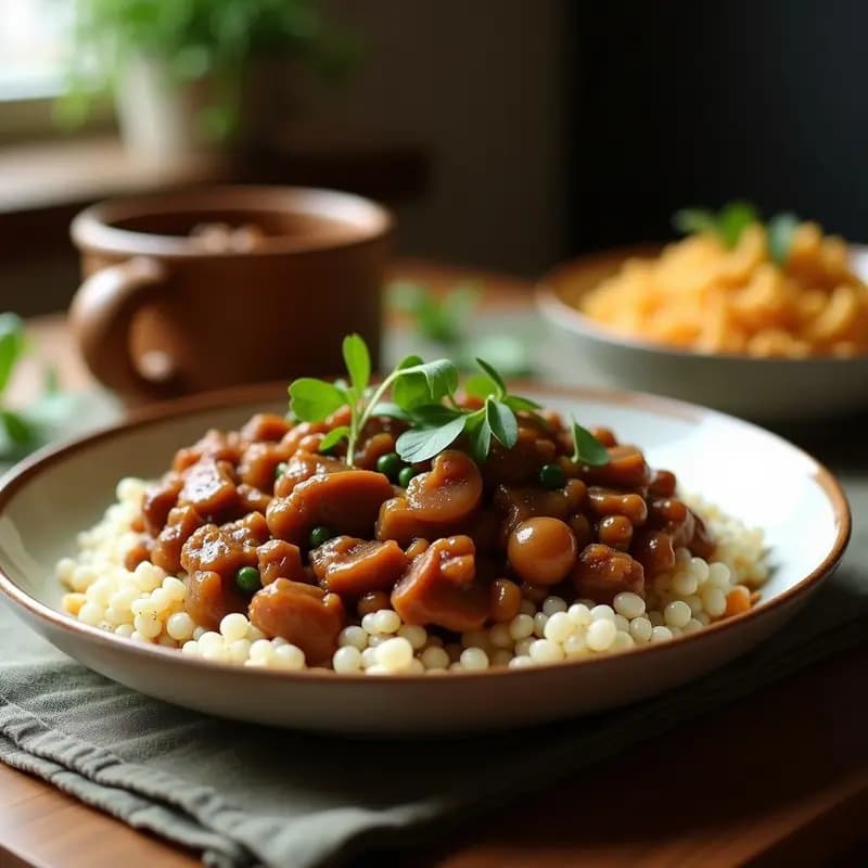 Feijoada Brésilienne Vegana con Jackfruit: Estofado Negro de Frijoles y Verduras