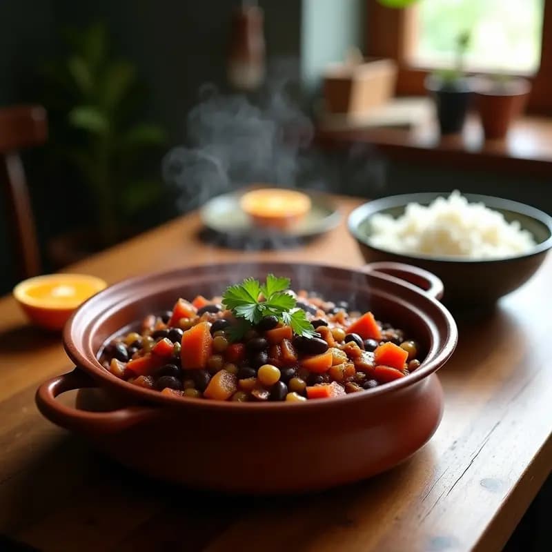 Feijoada brasileña Vegana con Jackfruit: Receta Sin Carne pero con Todo el Sabor