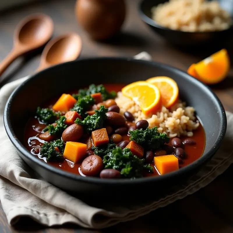 Feijoada de Vegetales con Tofu Ahumado: Receta Brasileña Vegana y Alta en Fibra