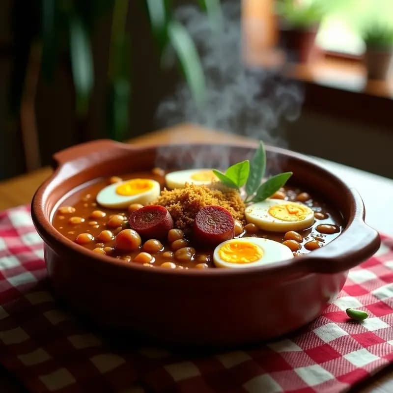 Fejoda de Carnes y Garbanzos: Estofado Brasileño Contundente en Olla Lenta