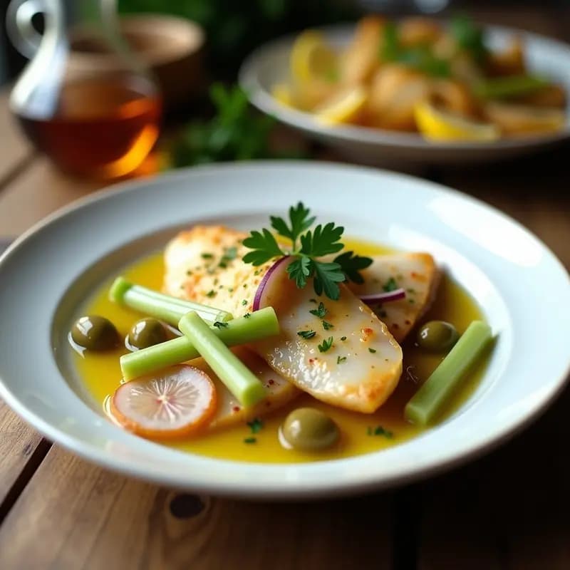 Fesikh de Bacalao Ahumado con Limón y Aceitunas: Entrante Egipcio Tradicional de Pascua