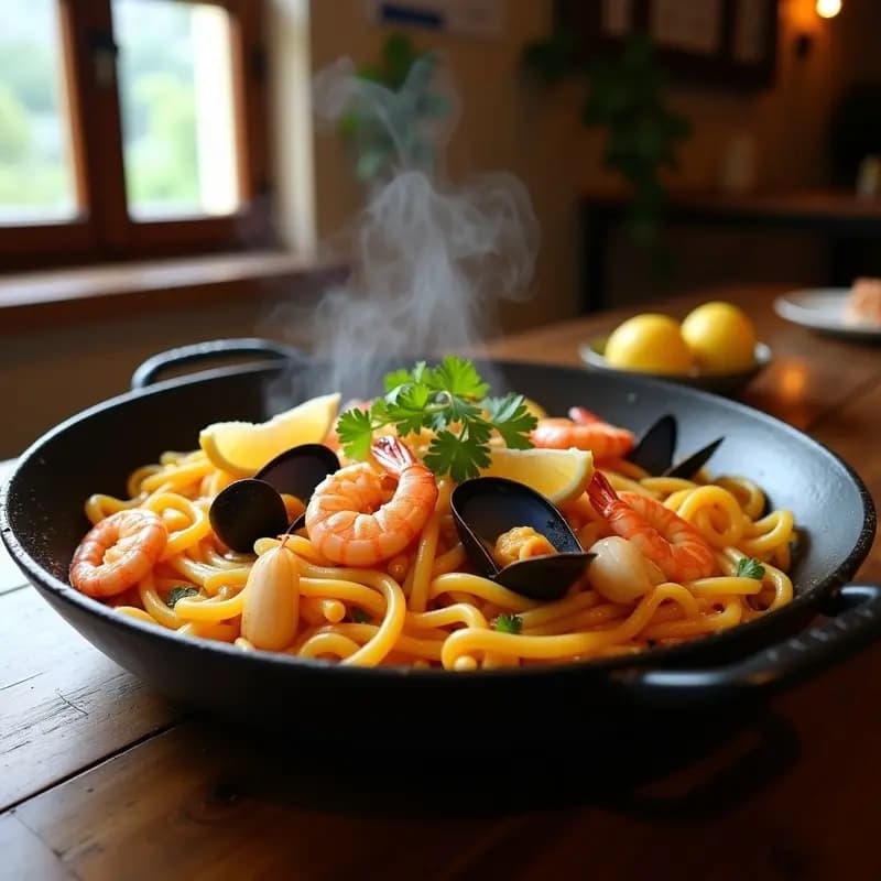Fideuá de Mariscos con Caldo de Pescado Casero: Receta Valenciana para Ocasiones Especiales
