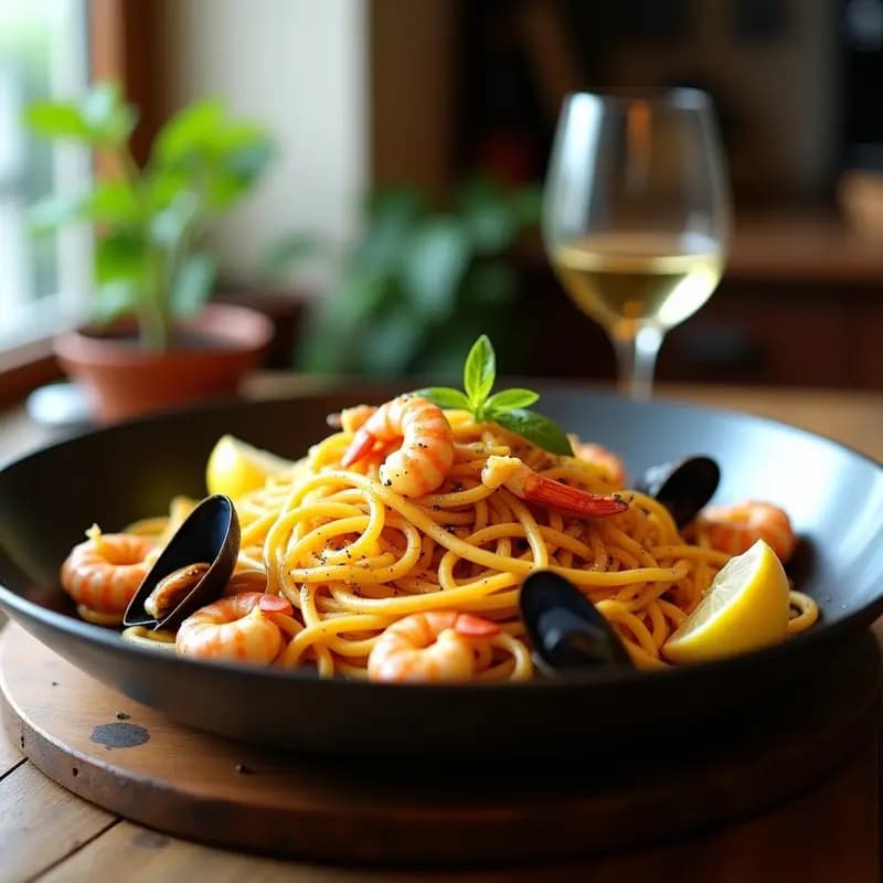 Fideuá de Mariscos: Receta Costera Valenciana en Sartén