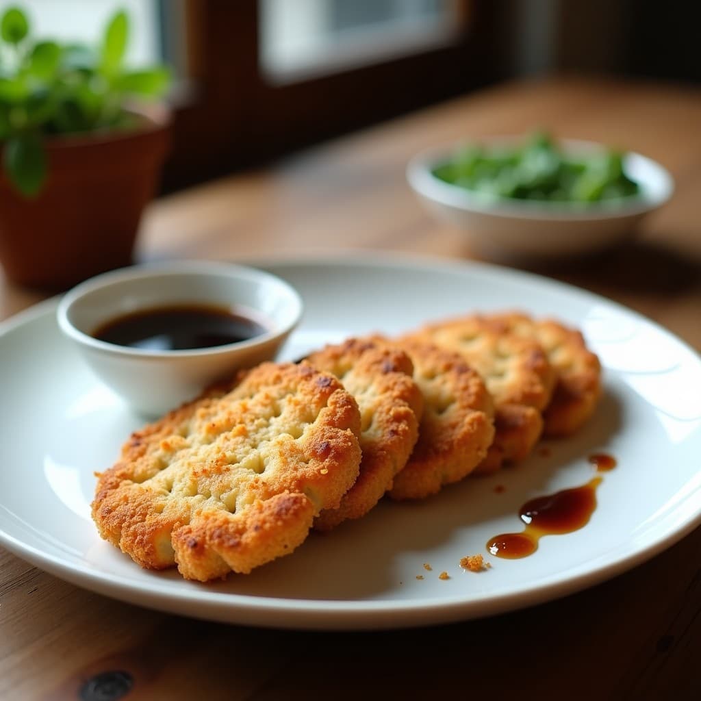 Filetes de Berenjena Empanizados con Harina de Almendra y Panko: Receta Japonesa en Airfryer