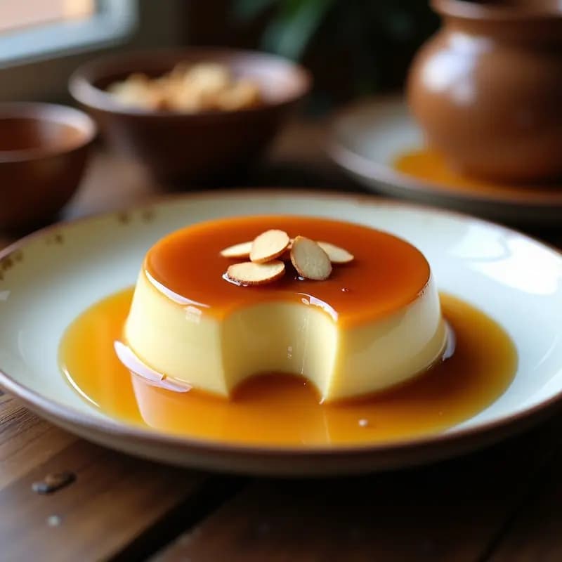 Flan de Almendra y Miel: Postre Sin Lactosa de la Cocina Andaluza