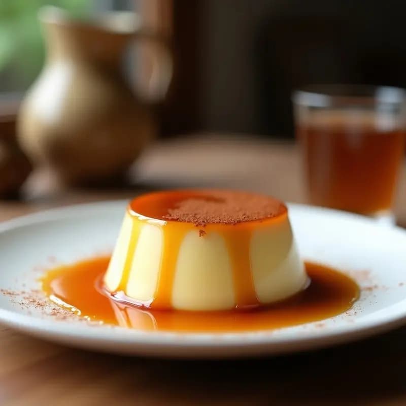 Flan de Café y Canela con Caramelo Líquido: Postre de la Abuela en Microondas