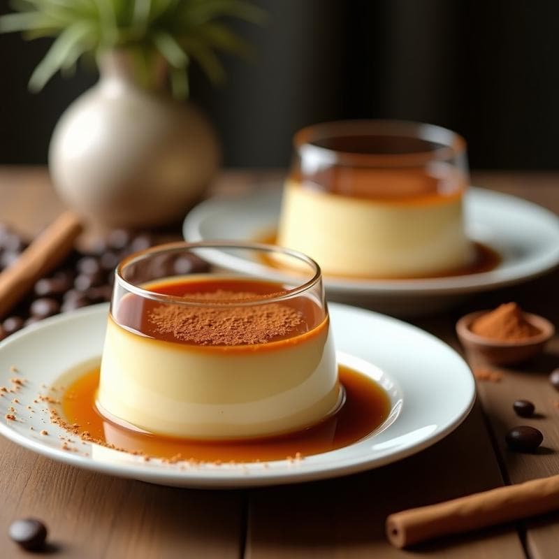 Flan de Café y Canela Vegano: Receta en Thermomix con Agar-Agar y Sin Huevos