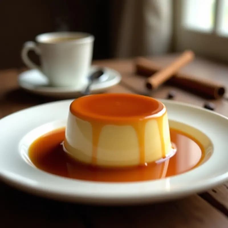 Flan de Café con Caramelo de Coconut Sugar: Postre Francés Keto y Sin Azúcar