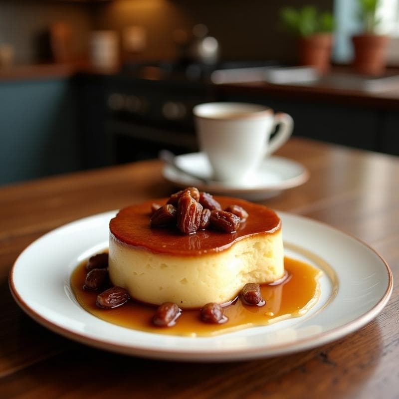 Flan de Café y Coco con Caramelo de Dátiles: Postre Vegano Sin Azúcar y Sin Horno