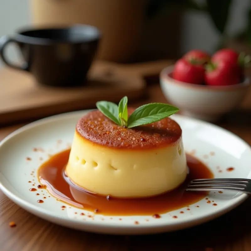 Flan de Café y Coco: Postre Colombiano Keto en Olla de Presión