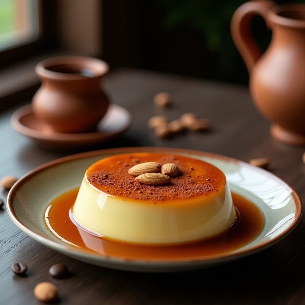 Flan de Café y Leche de Almendras: Postre Colombiano Sin Lácteos en Olla Exprés