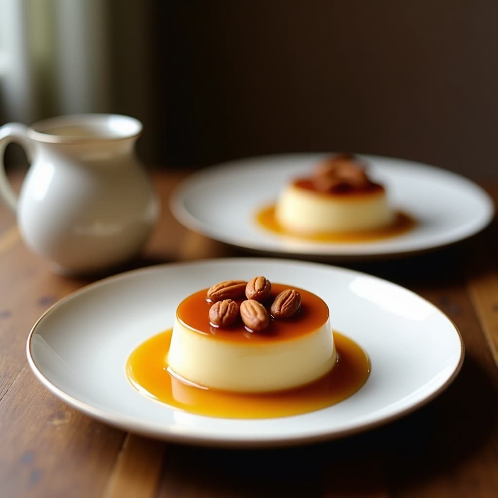 Flan de Coco y Leche de Almendras con Caramelo de Dátil: Postre Vegano Sin Huevos