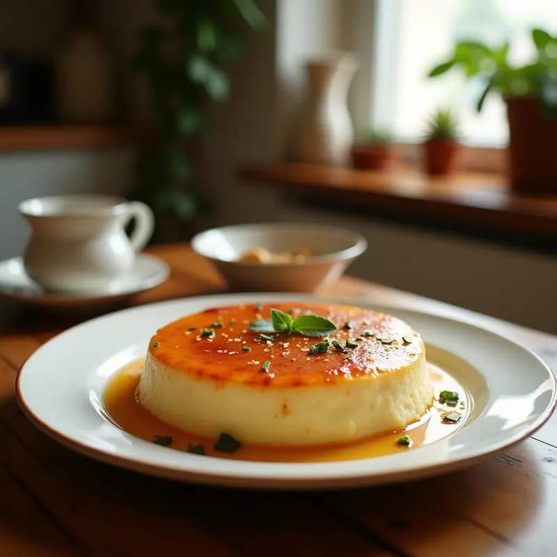 Flan de Coco y Cardamomo: Postre Indio Sin Lácteos y con Toque Especiado