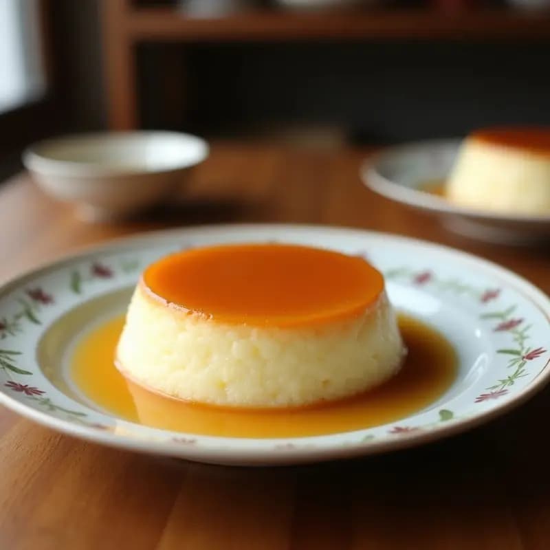 Flan de Coco y Chía con Caramelo de Erithritol: Postre Keto y Sin Lactosa en 10 Minutos