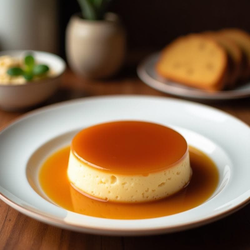 Flan de Coco y Chía con Caramelo de Erythritol: Postre Diabético Sin Azúcar