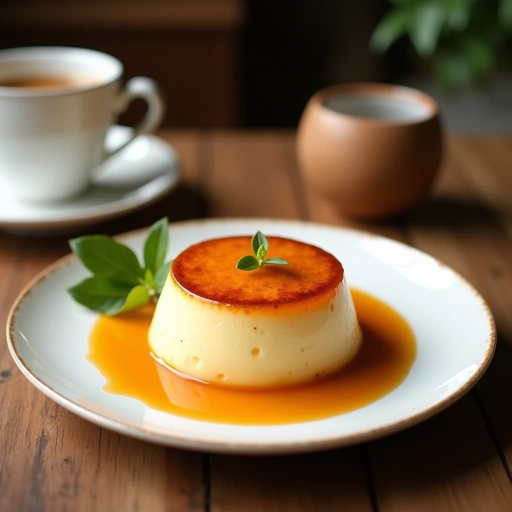Flan de Coco y Chía: Postre Sin Azúcar y Sin Lácteos con Toque de Vainilla
