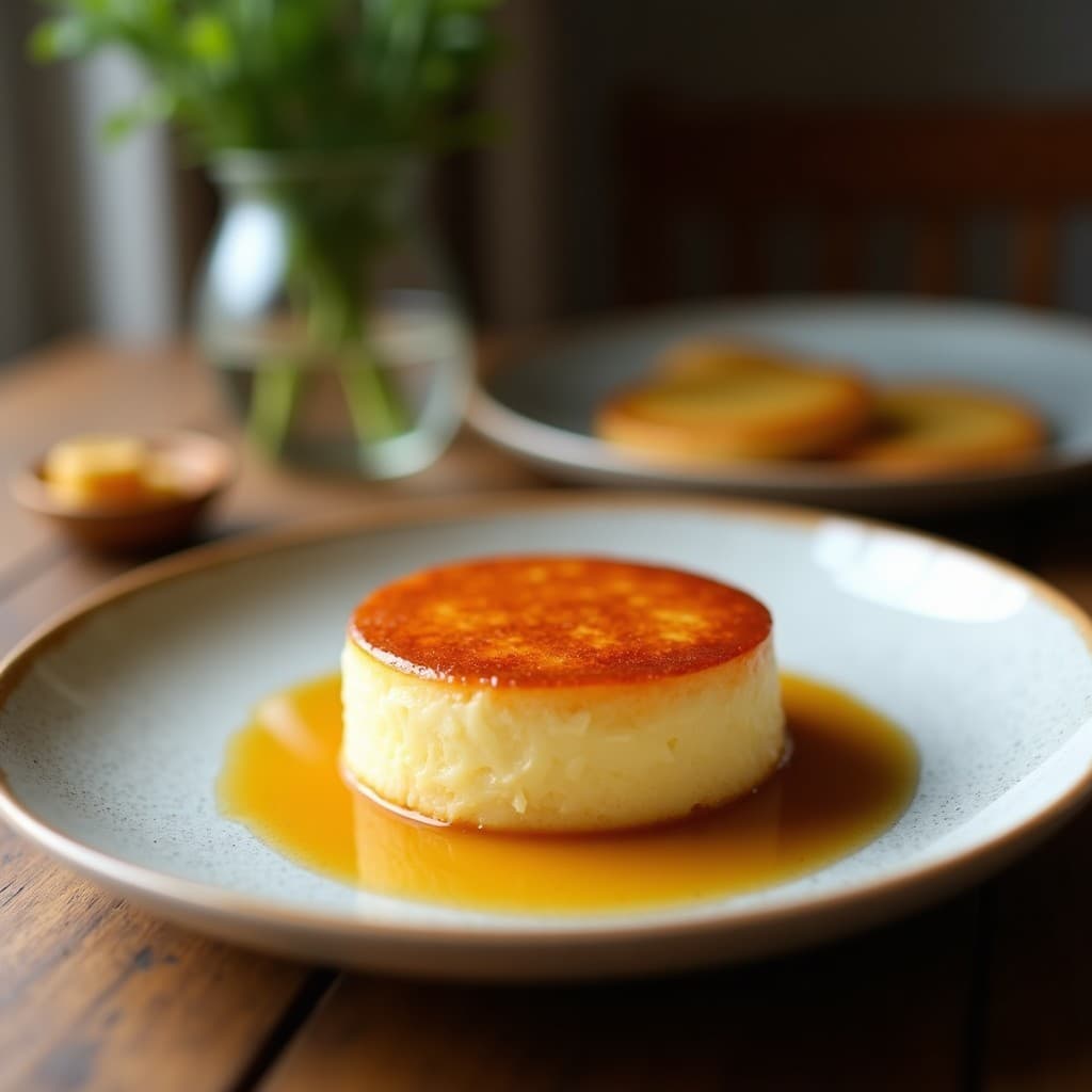 Flan de Coco y Chía con Sirope de Arce: Postre Sin Azúcar en 4 Ingredientes
