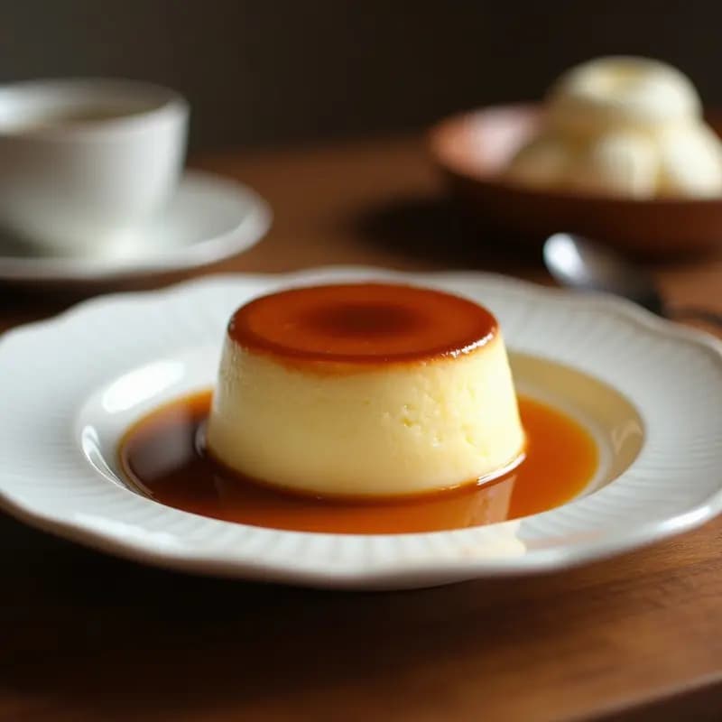 Flan de Coco y Leche Condensada con Caramelo de Café: Postre Latinoamericano Cremoso