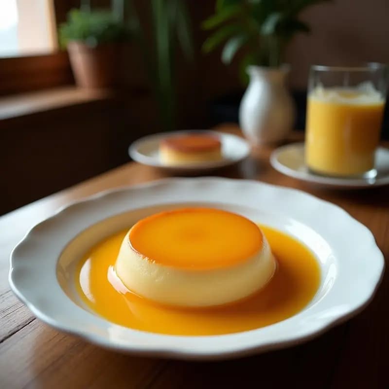 Flan de Cúrcuma y Leche de Cajuela: Postre Venezolano Antiinflamatorio