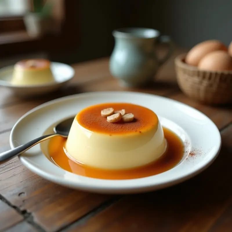 Flan de Huevos de Ostras en el Microondas: Postre Rápido y Sin Azúcar