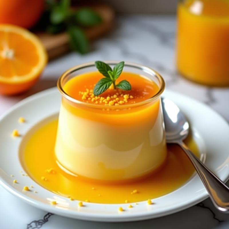 Flan de Naranja Sin Azúcar en Thermomix: Receta Keto y Cremosa en 20 Minutos